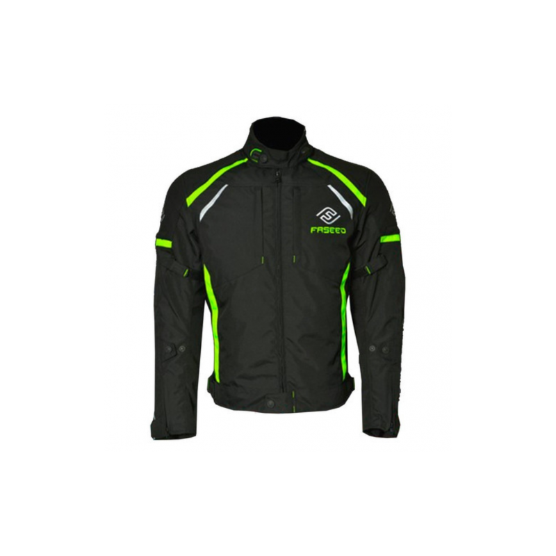 Chamarra Textil FASEED Sportage FJK-101 Negro Neon