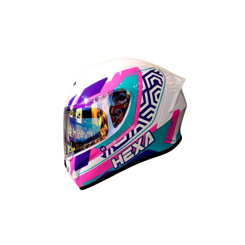 Casco Edge Frankie Hexa Rosa