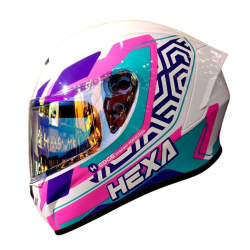 Casco Edge Frankie Hexa Rosa