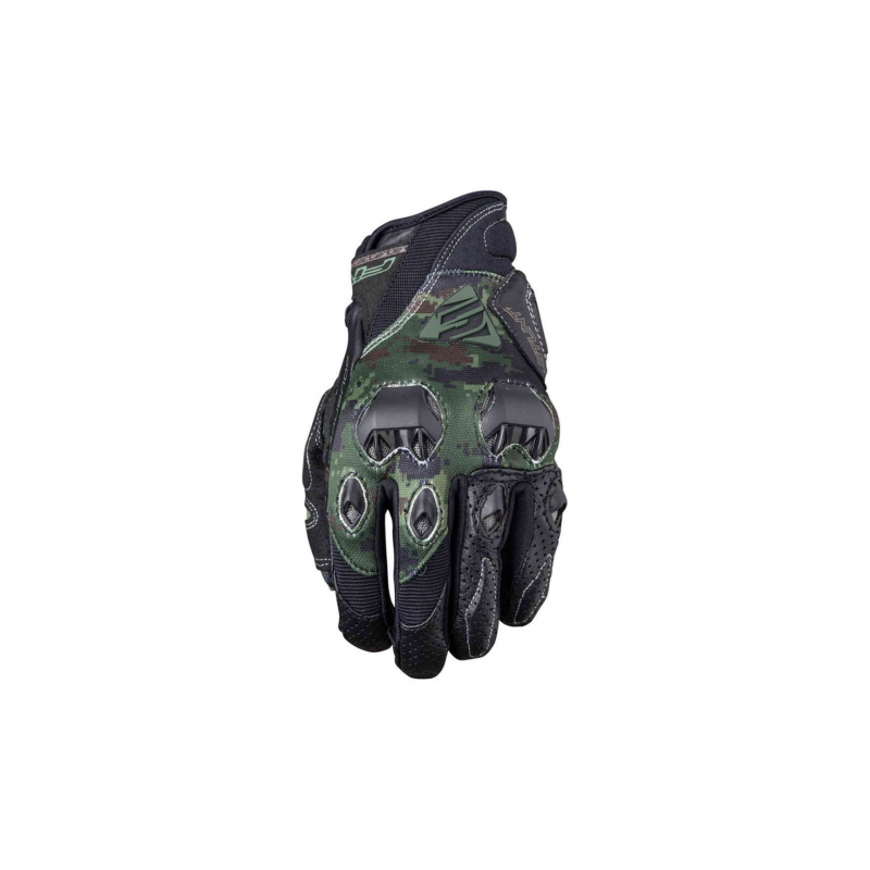 Guantes Five Urban Stunt Evo Replica Army Negro Verde