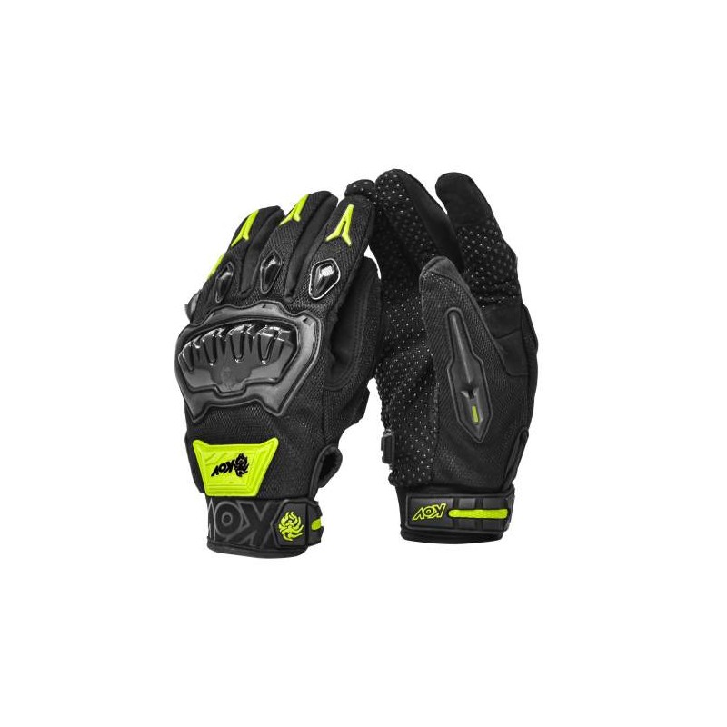 Guante Kov Delta Negro Amarillo
