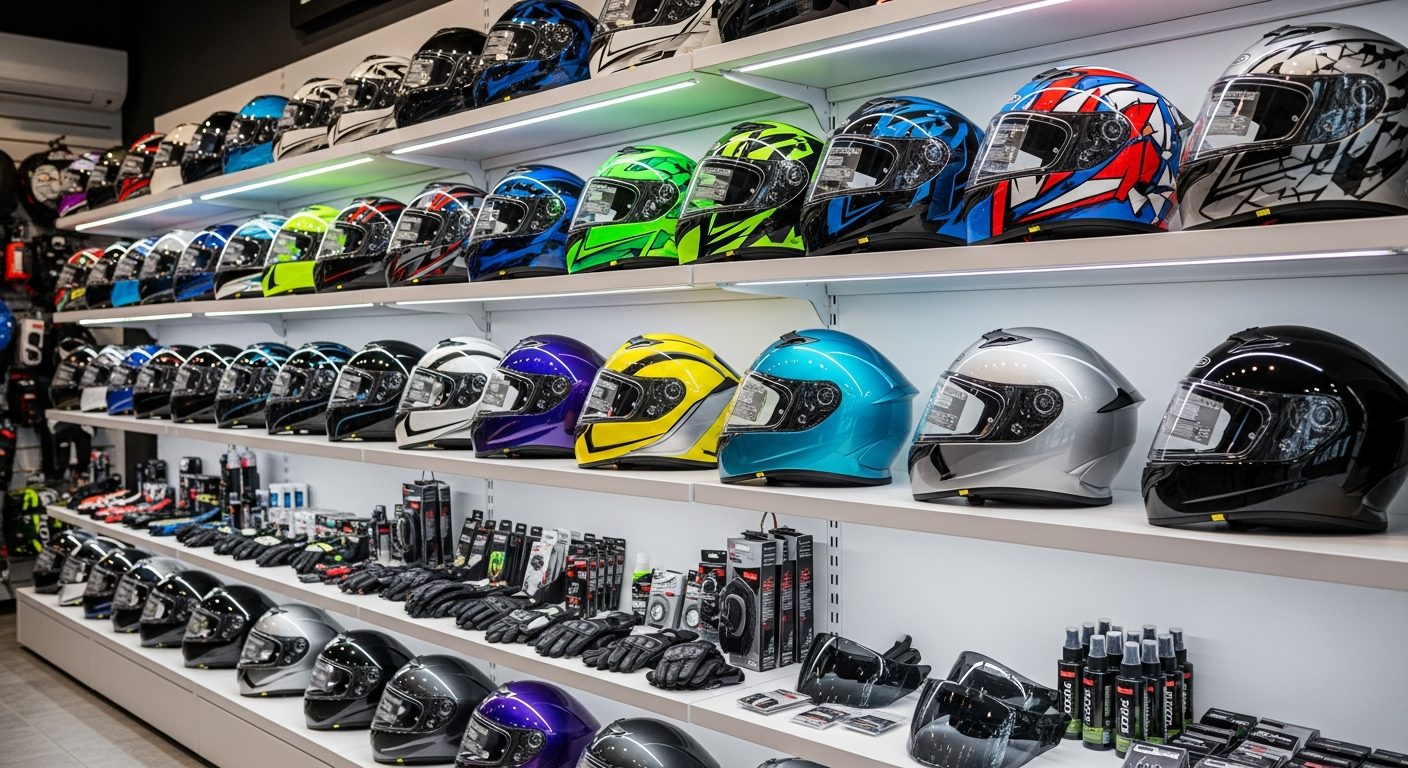 Cascos y equipo para motociclista
